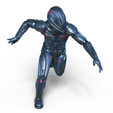 3d cg işleme bir robot