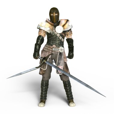 bir şövalyenin 3d cg işleme