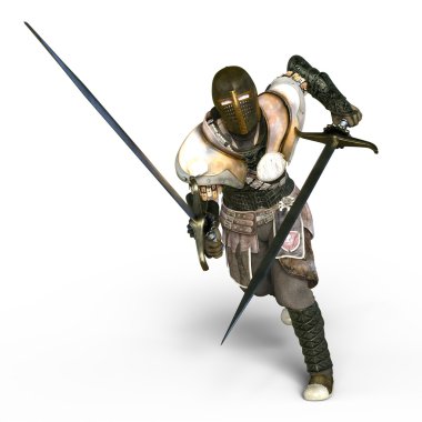 bir şövalyenin 3d cg işleme