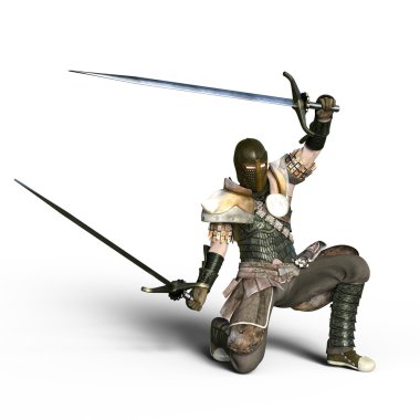 bir şövalyenin 3d cg işleme