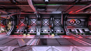 3d cg işleme bir uzay istasyonu