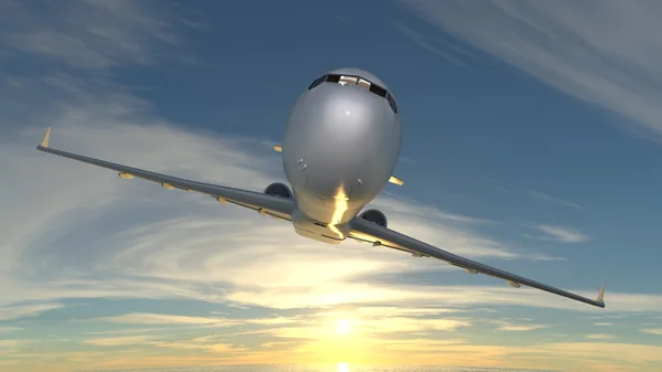 3D CG rendendo um avião — Fotografia de Stock