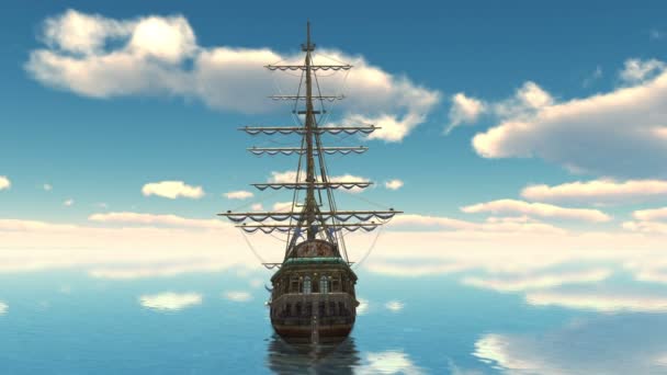 3D rendu 3D d'un voilier 