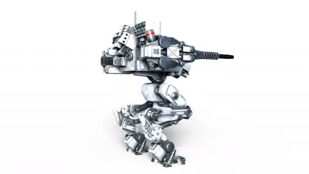 3D rendu 3D d'un robot de combat 