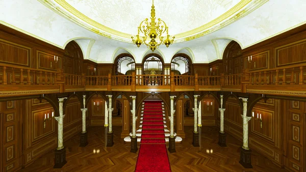 stock image 3D CG rendering of a palace.