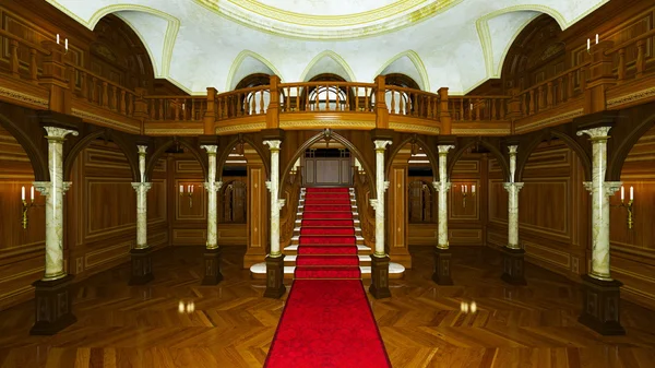 3D CG renderização de um palácio . — Fotografia de Stock