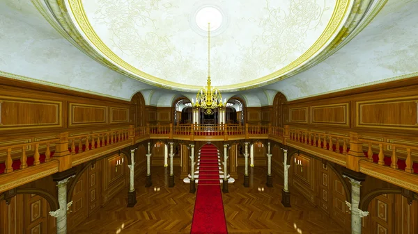 3D CG renderização de um palácio . — Fotografia de Stock