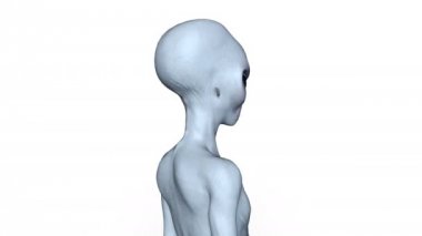 bir uzaylı 3d cg işleme