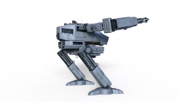 3D rendu 3D d'un robot de combat 