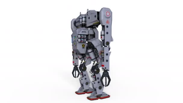 Renderowania 3D cg robota — Wideo stockowe