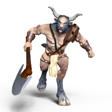 bir canavar 3d cg işleme