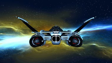 Uzay gemisi 3d cg render