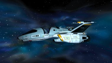 Uzay gemisi 3d cg render