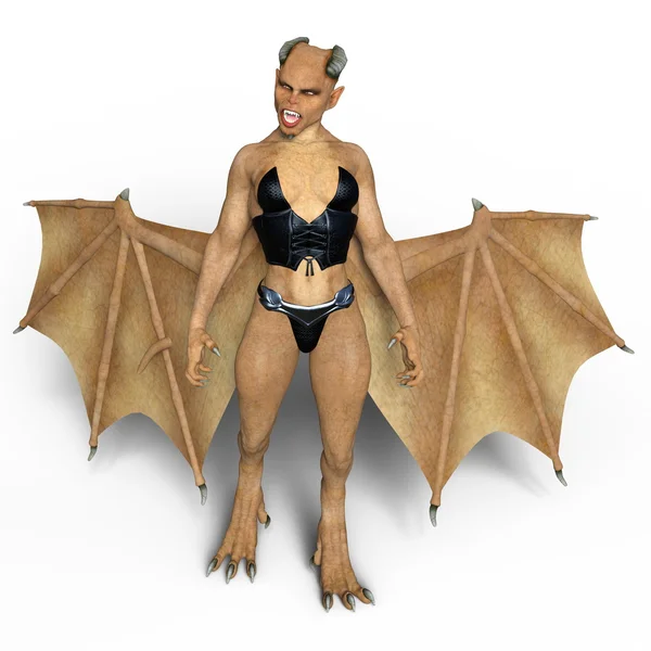 3D cg Darstellung eines weiblichen Monsters — Stockfoto