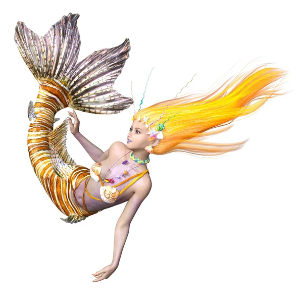 3D CG rendering of a mermaid — Stock Photo, Image