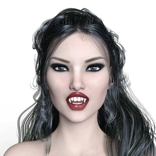 Rendering 3D CG di un vampiro femmina — Foto Stock