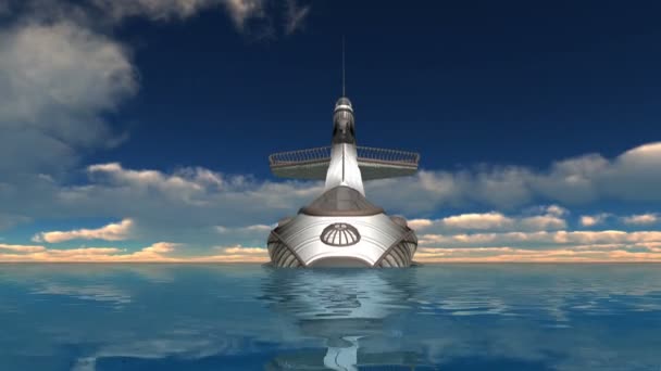 rendu 3D 3D d'un sous-marin 