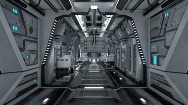 Uzay istasyonunun 3d cg görüntülemesi