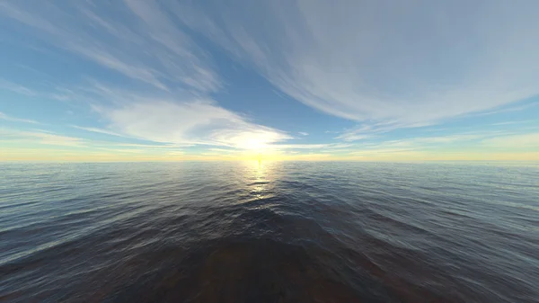 3D CG renderização do horizonte — Fotografia de Stock