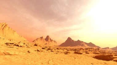 3d cg işleme çöl