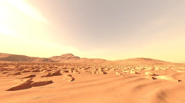 3D CG рендеринг пустыни — стоковое фото