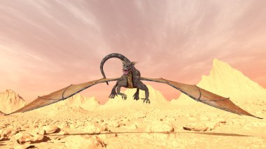 3d cg işleme bir ejderha