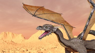 3d cg işleme bir ejderha