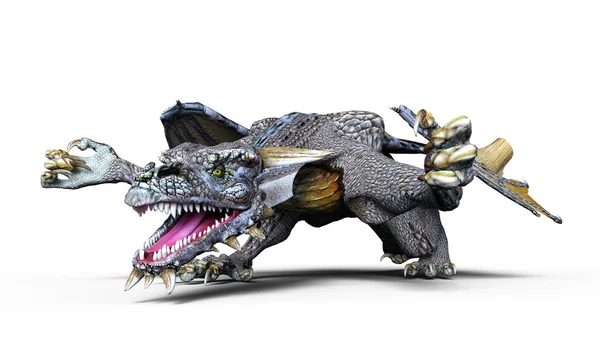 3D cg Darstellung eines Drachen — Stockfoto