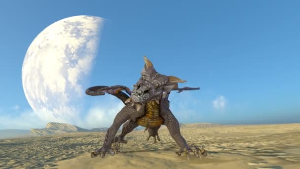 3D rendu 3D d'un dragon 