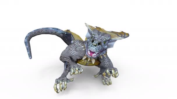 3D rendu 3D d'un dragon 