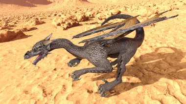 3d cg işleme bir ejderha