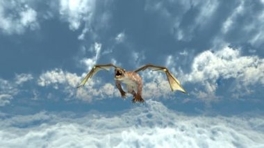 3d cg işleme bir ejderha