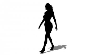 Bir kadının silüeti.