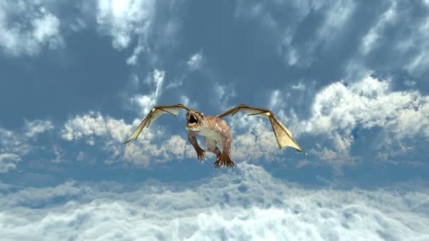 3D CG representación de un dragón — Vídeo de stock