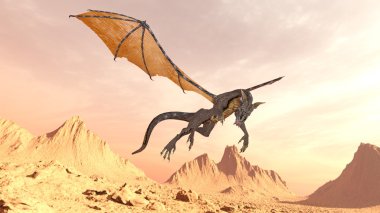 3d cg işleme bir ejderha