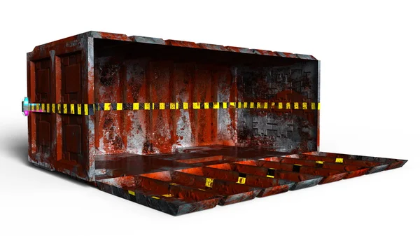 3D-cg rendering van een container — Stockfoto
