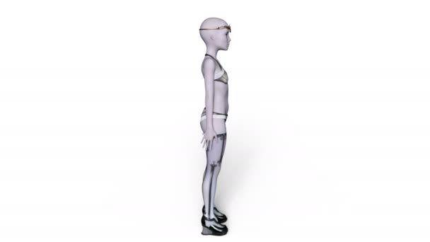 3D rendu 3D d'une extraterrestre féminine 