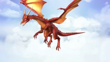 3d cg işleme bir ejderha