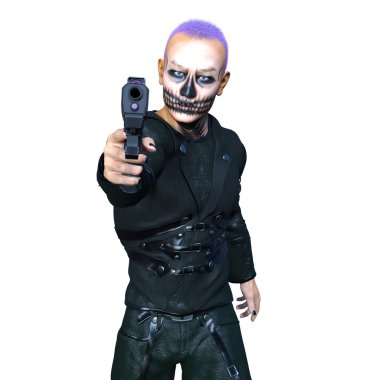 bir savaşçının 3d cg işleme