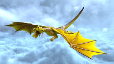 3d cg işleme bir ejderha