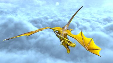 3d cg işleme bir ejderha