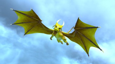 3d cg işleme bir ejderha