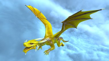 3d cg işleme bir ejderha