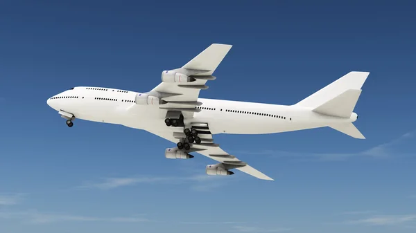 3D CG rendering of an airplane — Stock Photo, Image