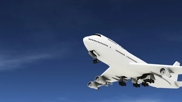 3D CG rendering of an airplane — Stock Photo, Image