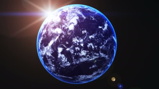 3D-cg rendering van de aarde — Stockvideo