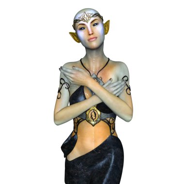 bir kadın yabancı 3d cg işleme