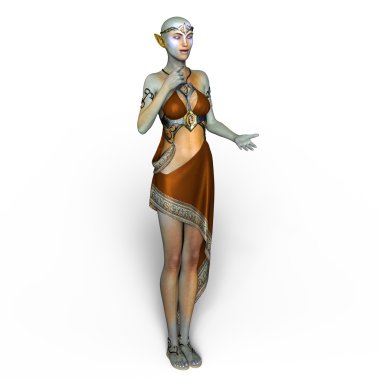 bir kadın yabancı 3d cg işleme