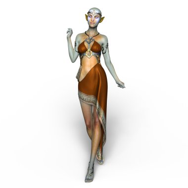 bir kadın yabancı 3d cg işleme