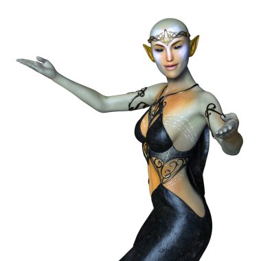 bir kadın yabancı 3d cg işleme